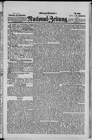 National-Zeitung vom 28.09.1884