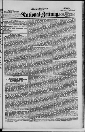 National-Zeitung vom 09.10.1884