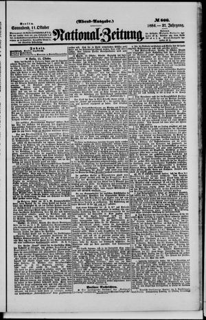 National-Zeitung vom 11.10.1884