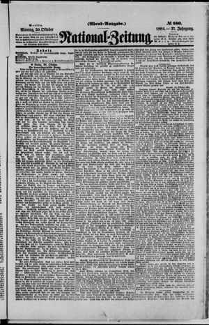 National-Zeitung vom 20.10.1884