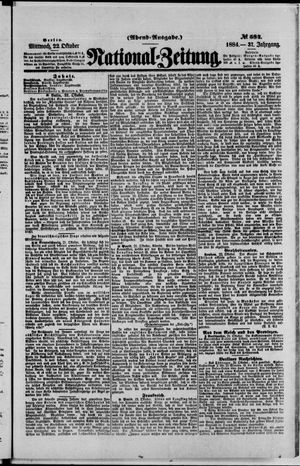 National-Zeitung vom 22.10.1884