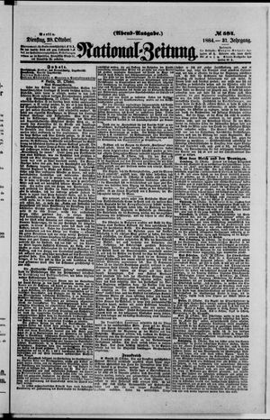 National-Zeitung vom 28.10.1884