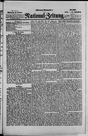 National-Zeitung vom 29.10.1884