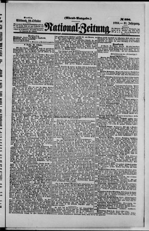 National-Zeitung vom 29.10.1884