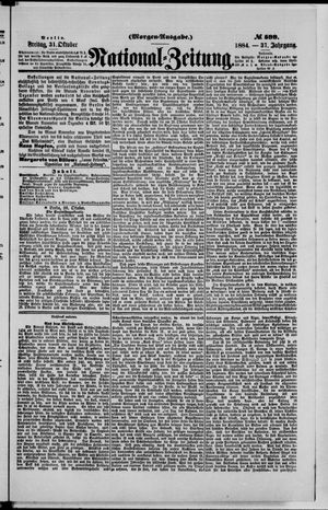National-Zeitung vom 31.10.1884