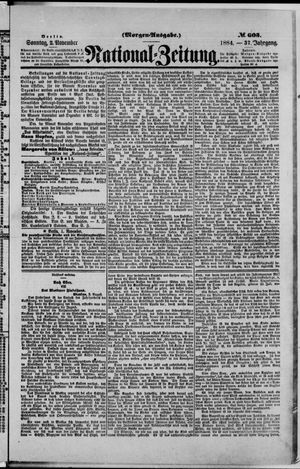 Nationalzeitung vom 02.11.1884