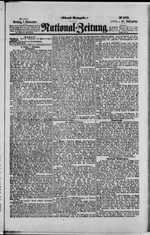Nationalzeitung on Nov 7, 1884