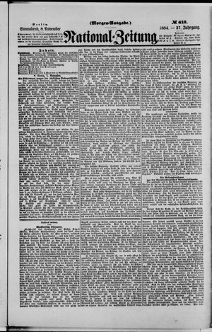 Nationalzeitung vom 08.11.1884