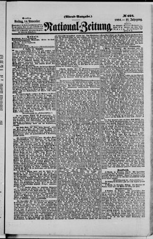 National-Zeitung vom 14.11.1884