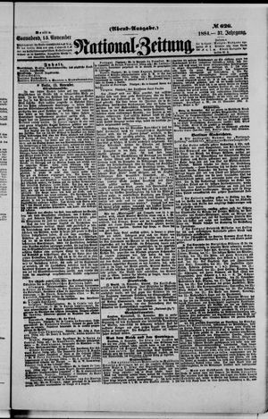 National-Zeitung vom 15.11.1884