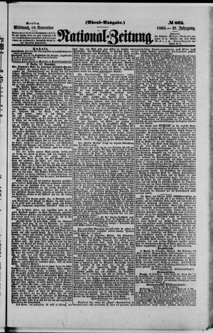 National-Zeitung vom 19.11.1884