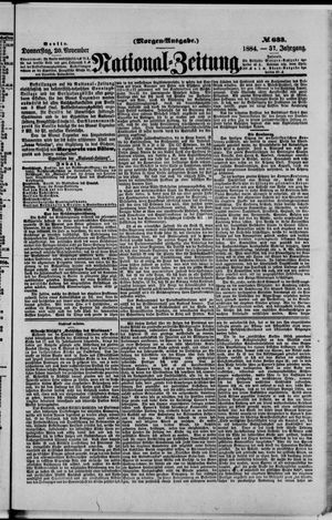 National-Zeitung vom 20.11.1884