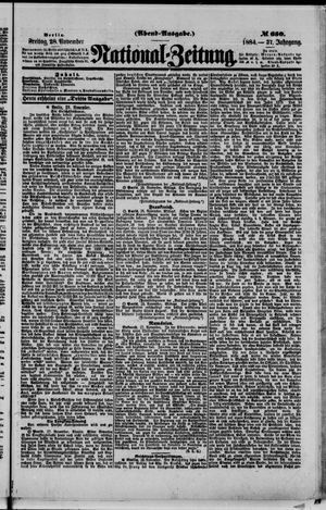 National-Zeitung vom 28.11.1884