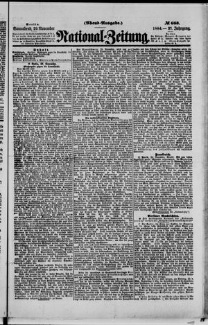 National-Zeitung vom 29.11.1884