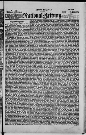 National-Zeitung vom 03.12.1884