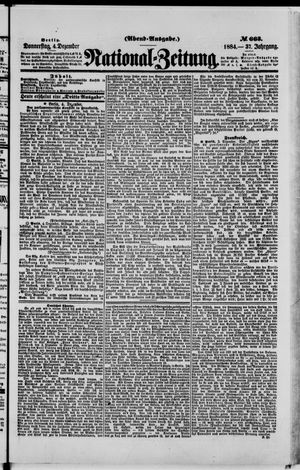 National-Zeitung vom 04.12.1884