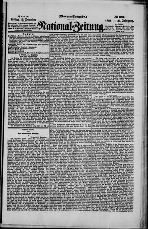 National-Zeitung vom 12.12.1884