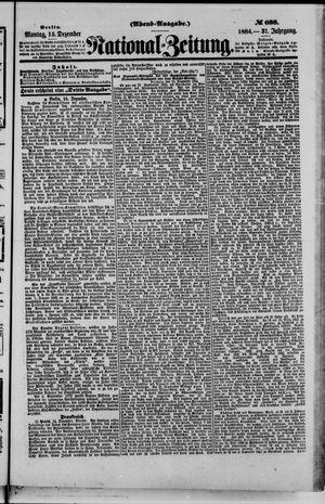 National-Zeitung vom 15.12.1884