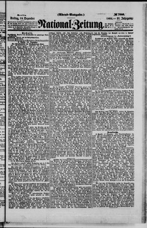 National-Zeitung vom 19.12.1884