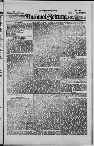 National-Zeitung vom 24.12.1884