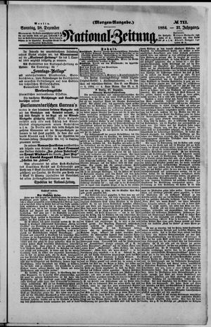 National-Zeitung vom 28.12.1884