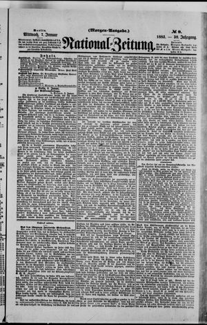 Nationalzeitung vom 07.01.1885