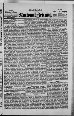Nationalzeitung vom 07.01.1885