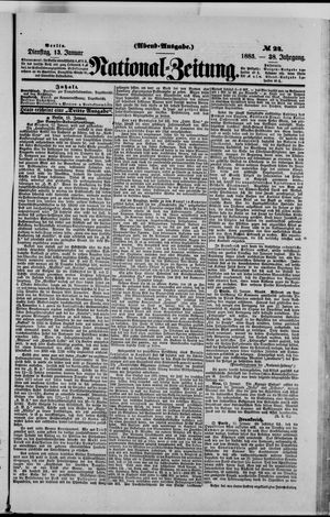 Nationalzeitung vom 13.01.1885