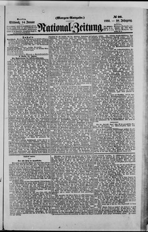 Nationalzeitung vom 14.01.1885