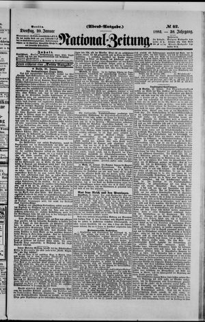 Nationalzeitung vom 20.01.1885