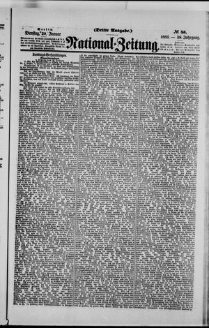 Nationalzeitung vom 20.01.1885