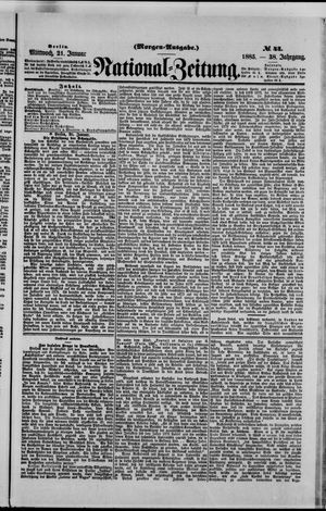 Nationalzeitung vom 21.01.1885