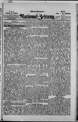 Nationalzeitung on Jan 23, 1885