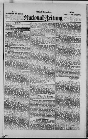 Nationalzeitung on Jan 24, 1885