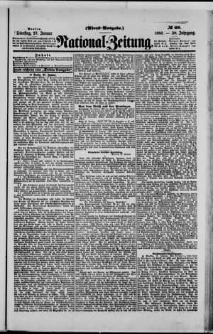 Nationalzeitung vom 27.01.1885