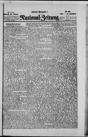 Nationalzeitung on Jan 28, 1885