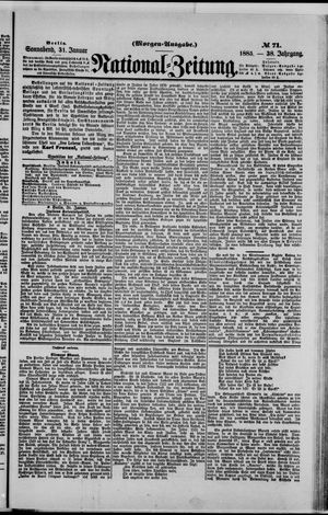 Nationalzeitung on Jan 31, 1885