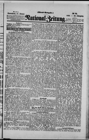 Nationalzeitung on Jan 31, 1885