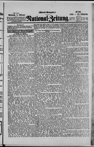 Nationalzeitung on Feb 11, 1885