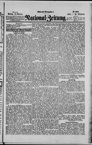 Nationalzeitung vom 13.02.1885