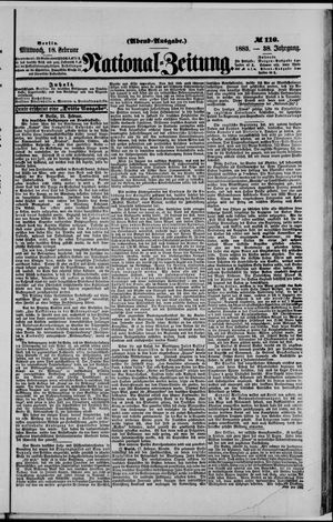 Nationalzeitung vom 18.02.1885