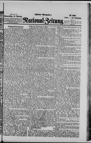 Nationalzeitung on Feb 19, 1885