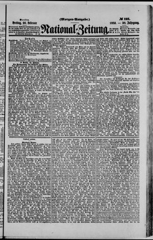 Nationalzeitung on Feb 20, 1885