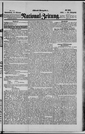 Nationalzeitung on Feb 21, 1885