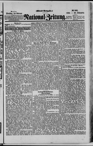 Nationalzeitung vom 24.02.1885
