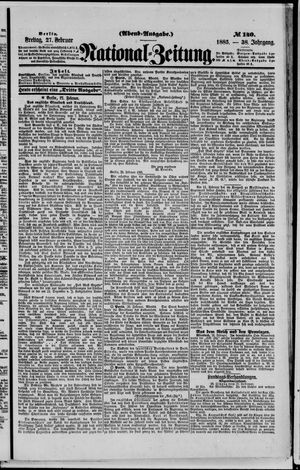 Nationalzeitung vom 27.02.1885