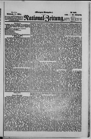 Nationalzeitung vom 11.03.1885