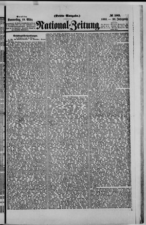 Nationalzeitung vom 19.03.1885