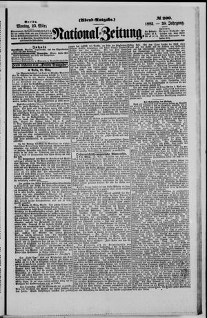 Nationalzeitung vom 23.03.1885