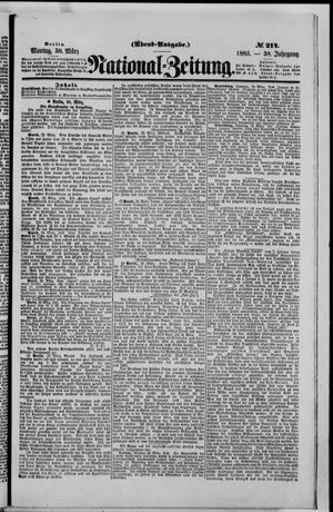 Nationalzeitung vom 30.03.1885